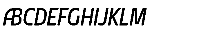 DT Synthaxel Sans 241 Font UPPERCASE
