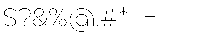DT Synthaxel Sans 320 Font OTHER CHARS