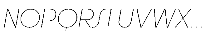 DT Synthaxel Sans 321 Font UPPERCASE