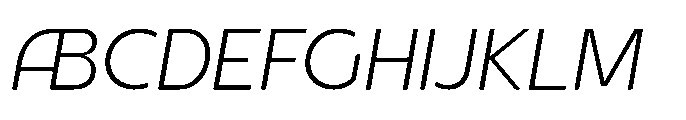 DT Synthaxel Sans 331 Font UPPERCASE