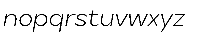 DT Synthaxel Sans 331 Font LOWERCASE