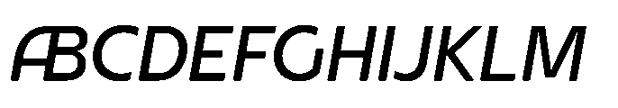DT Synthaxel Sans 341 Font UPPERCASE