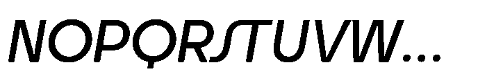 DT Synthaxel Sans 341 Font UPPERCASE