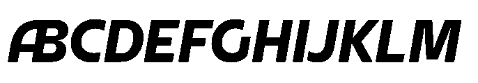 DT Synthaxel Sans 351 Font UPPERCASE