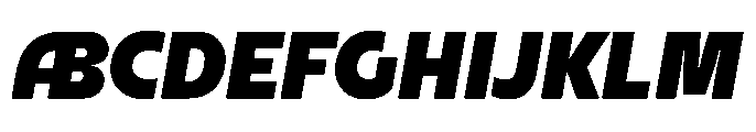 DT Synthaxel Sans 361 Font UPPERCASE