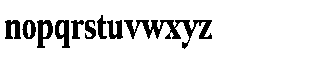 DTF Benhill Black Condensed Font LOWERCASE