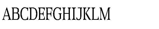 DTF Benhill Condensed Font UPPERCASE