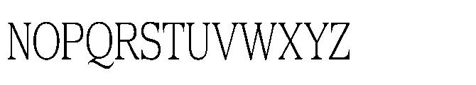 DTF Benhill Extra Light Condensed Font UPPERCASE