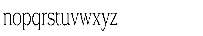 DTF Benhill Extra Light Condensed Font LOWERCASE