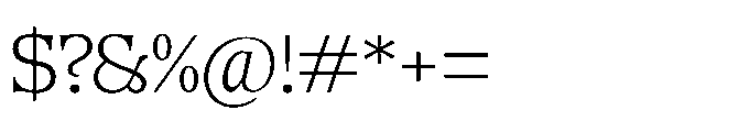 DTF Benhill Extra Light Font OTHER CHARS