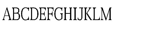 DTF Benhill Light Condensed Font UPPERCASE