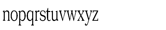 DTF Benhill Light Condensed Font LOWERCASE