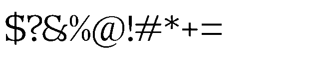 DTF Benhill Light Font OTHER CHARS