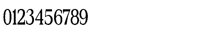 DTF Benhill Medium Condensed Font OTHER CHARS