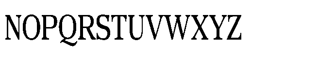 DTF Benhill Medium Condensed Font UPPERCASE