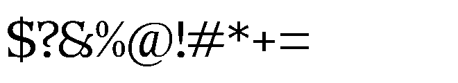 DTF Benhill Regular Font OTHER CHARS