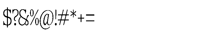 DTF Benhill Rounded Extra Light Condensed Font OTHER CHARS