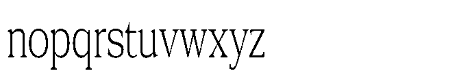 DTF Benhill Rounded Extra Light Condensed Font LOWERCASE