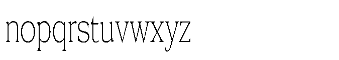 DTF Benhill Rounded Thin Condensed Font LOWERCASE