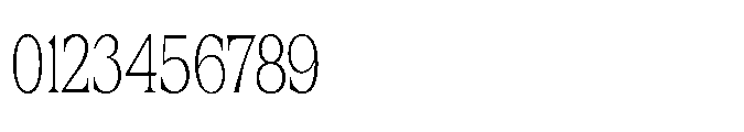 DTF Benhill Thin Condensed Font OTHER CHARS