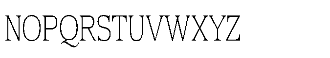 DTF Benhill Thin Condensed Font UPPERCASE