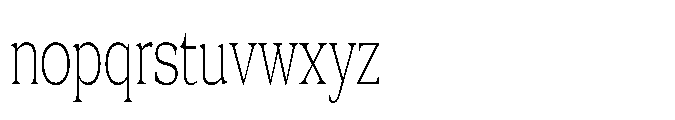 DTF Benhill Thin Condensed Font LOWERCASE