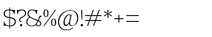 DTF Benhill Thin Font OTHER CHARS