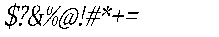 DTF Westhall Italic Sland1 Font OTHER CHARS