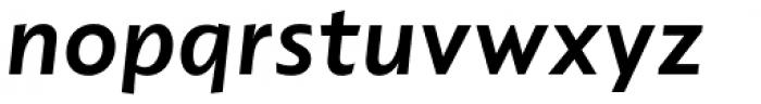 dT Ampla Semi Bold Italic Font LOWERCASE