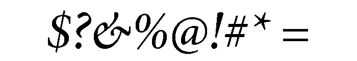Dupincel Variable Medium Italic Font OTHER CHARS
