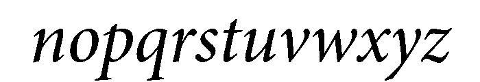 Dupincel Variable Medium Italic Font LOWERCASE