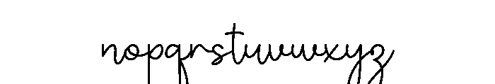 Dualinda Font LOWERCASE