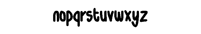 Dubbelle Regular Font LOWERCASE