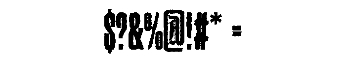 Duckvard-Rough Font OTHER CHARS