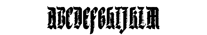 Duckvard-Rough Font UPPERCASE