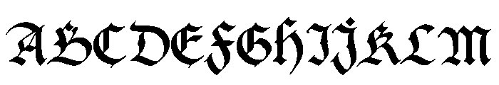 Ducky Black Font UPPERCASE