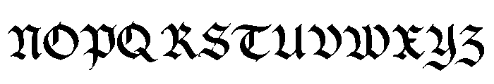 Ducky Black Font UPPERCASE
