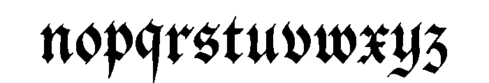 Ducky Black Font LOWERCASE