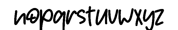 Dudong Font LOWERCASE