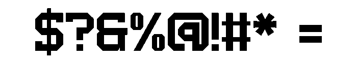 Dugout Font OTHER CHARS