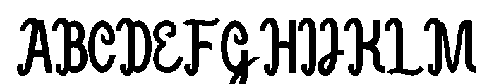 Dulcet Regular Font UPPERCASE