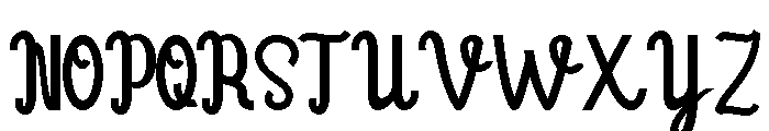 Dulcet Regular Font UPPERCASE