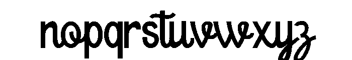 Dulcet Regular Font LOWERCASE