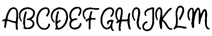 Dulcimer Font UPPERCASE