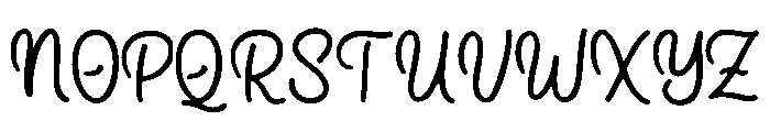 Dulcimer Font UPPERCASE