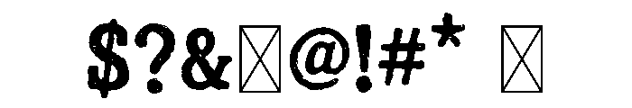 Duluth Font OTHER CHARS