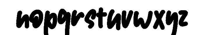 Dunga Font LOWERCASE