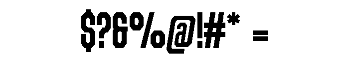 Dunker Regular Font OTHER CHARS