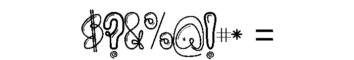 Duntraz Regular Font OTHER CHARS