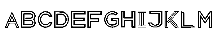 Duoline Regular Font UPPERCASE